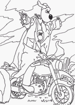 coloriage wallace et gromit jouent les epouvantails